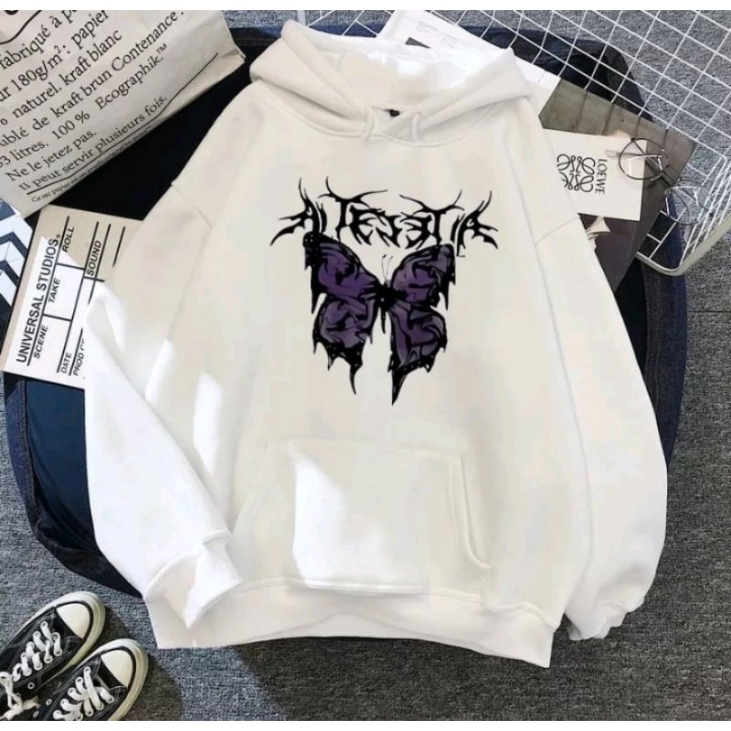 Swetear butterfly hoodie y2k