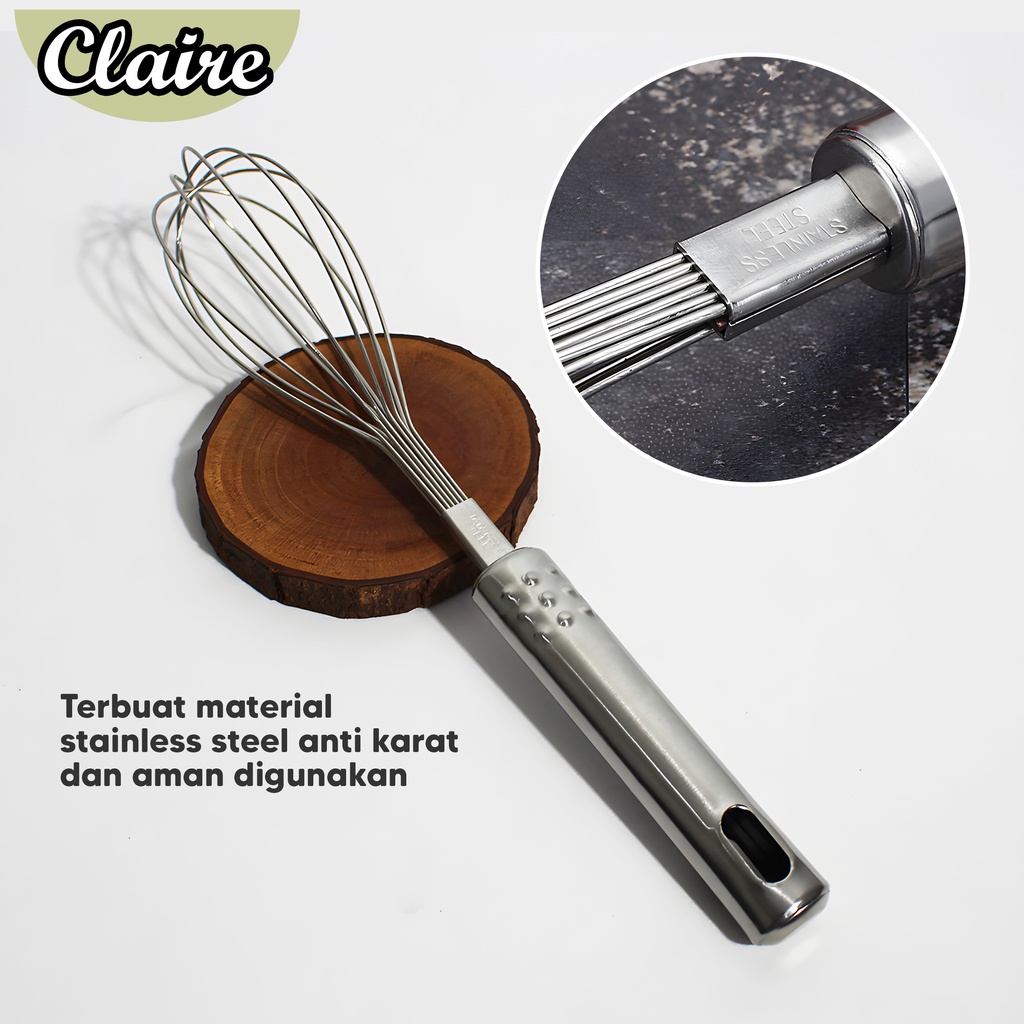 Alat Pengocok Telur / Pengaduk Adonan Manual Stainless steel