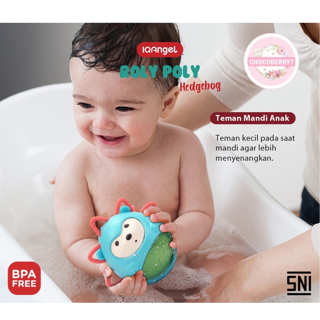 IQAngel Roly Poly Hedgehog Toys IQBT0120/ Gigitan Bayi Teether / Mainan Gigitan Bayi / Teether Rattle