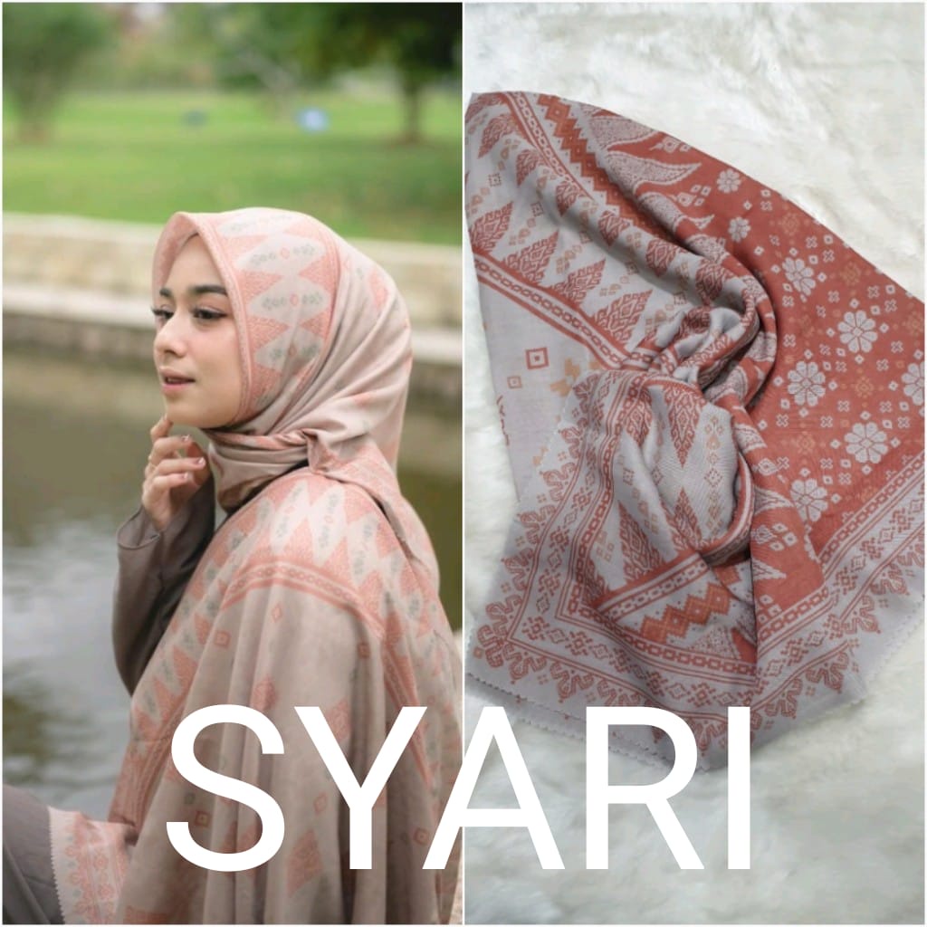 Bingkisan Hampers Hijab Instan Standar Jumbo Syari Segiempat Segi empat Voal Motif 130x130