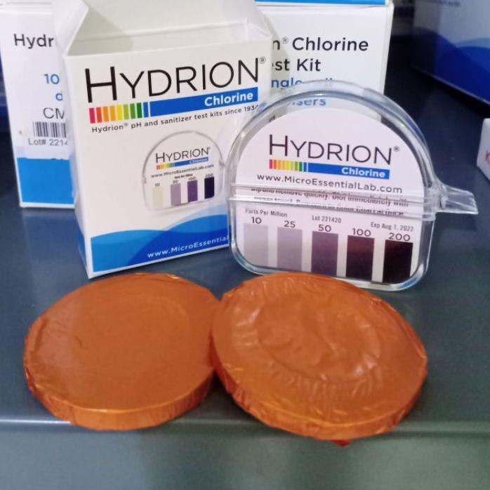 ۩ Hydrion CM-240, Chlorine Test Paper, range :  PPM ➮