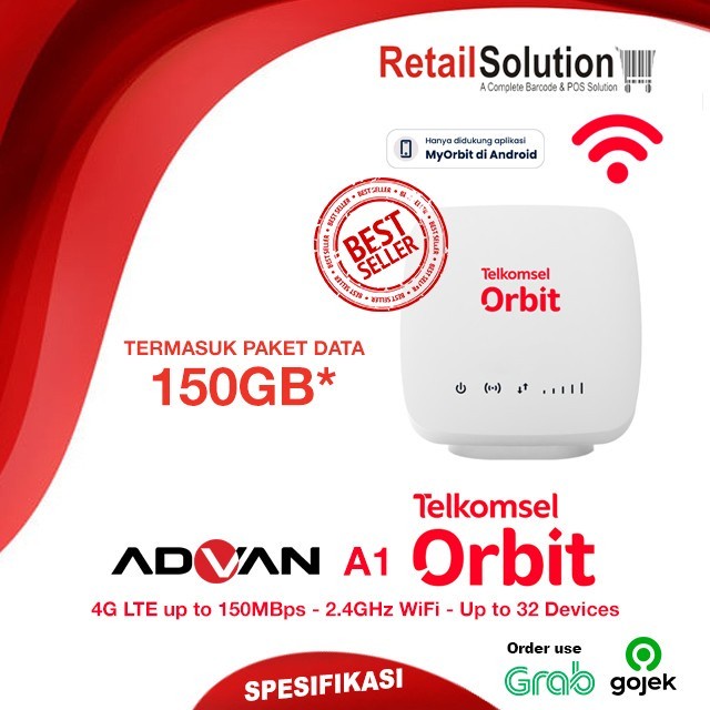 Telkomsel Orbit ADVAN A1 Modem 4G WiFi High Speed