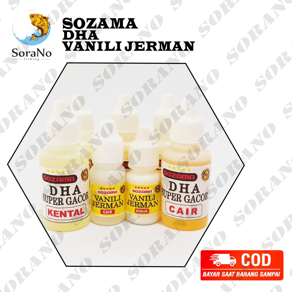 SOZAMA | VANILI JERMAN BUBUK | VANILI JERMAN CAIR | DHA CAIR | DHA KENTAL | UNTUK PENGUAT AROMA PERA
