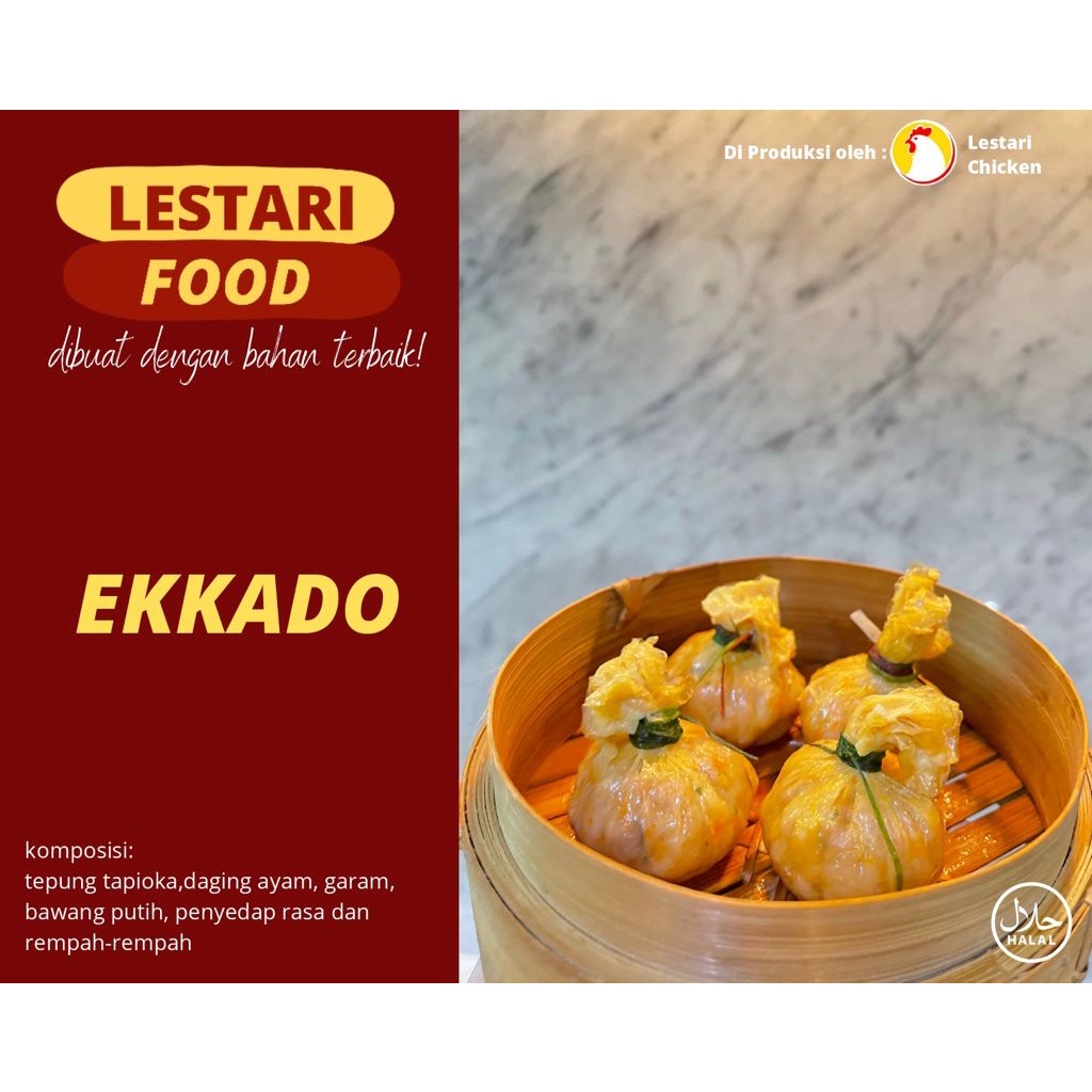 

EKKADO (ISI 8 PCS) | DIMSUM EKKADO FROZEN PREMIUM | LESTARI FOOD | DIMSUM