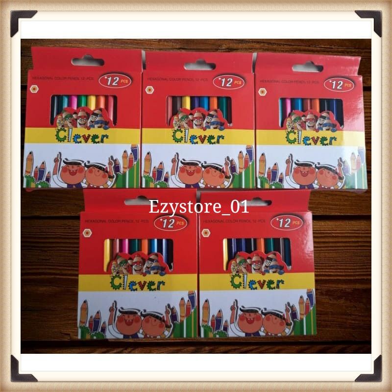 

Pensil12 warna/Pencil warna 12 pendek Fancy