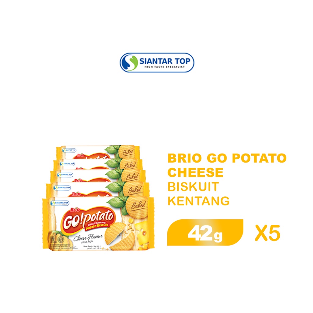 

Brio Go Potato Cheese Premium 42 gr x 5 PCS - SIANTARTOP