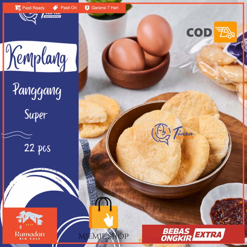 

Krupuk Kerupuk Kemplang Panggang/Bakar Asli Bangka Tiara Snack Bangka