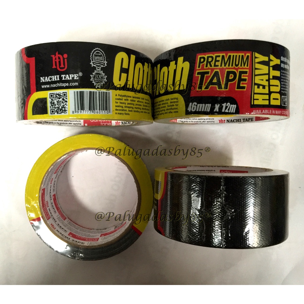 

Cloth Tape Nachi 2 Inch x 12 Meter (1 Biji) / Lakban Kain Nachi 46 mm x 12 Meter / Isolasi Tape Nachi 2"x 12 Meter