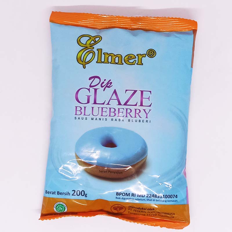 

Elmer Dip Glaze Blueberry Kemasan 200 gr