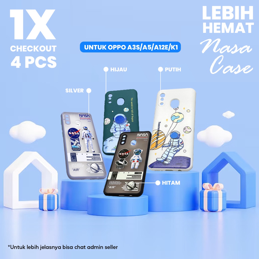 Princess 4 Pcs Casing Nasa Oppo A3S/A5/A12E/K1
