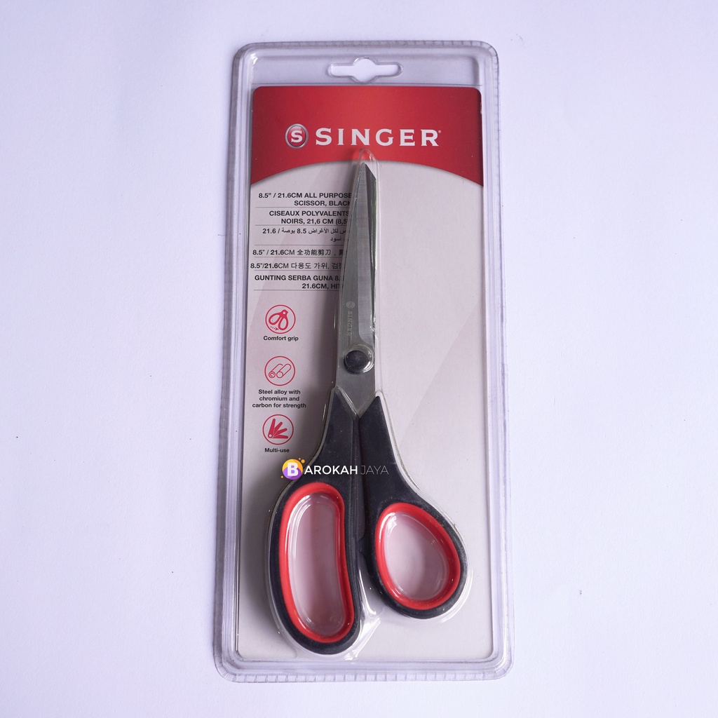 SINGER 8.5&quot; Gunting Potong Bahan Kain Merk SINGER 8.5&quot; All Purpose Scissors