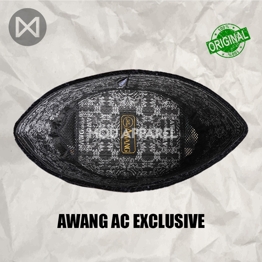 Songkok Hitam AWANG AC Tinggi 7 8 9 10 Peci Sholat Bludru Ukuran Anak Laki Pria Dewasa Santri Pesantren Kopiah Haji Solat Pendek Full Beludru Polos Kopyah Shalat Motif Bordir Batik Nama NU Non Jumbo Kopeah Batok Bulat Putih Susun Nasional Murah Original