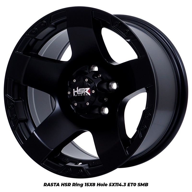 Velg HSR Ring 15 Velg Mobil HSR RASTA R15 PCD 5X114,3 Innova Rush Terios Ertiga Xtrail
