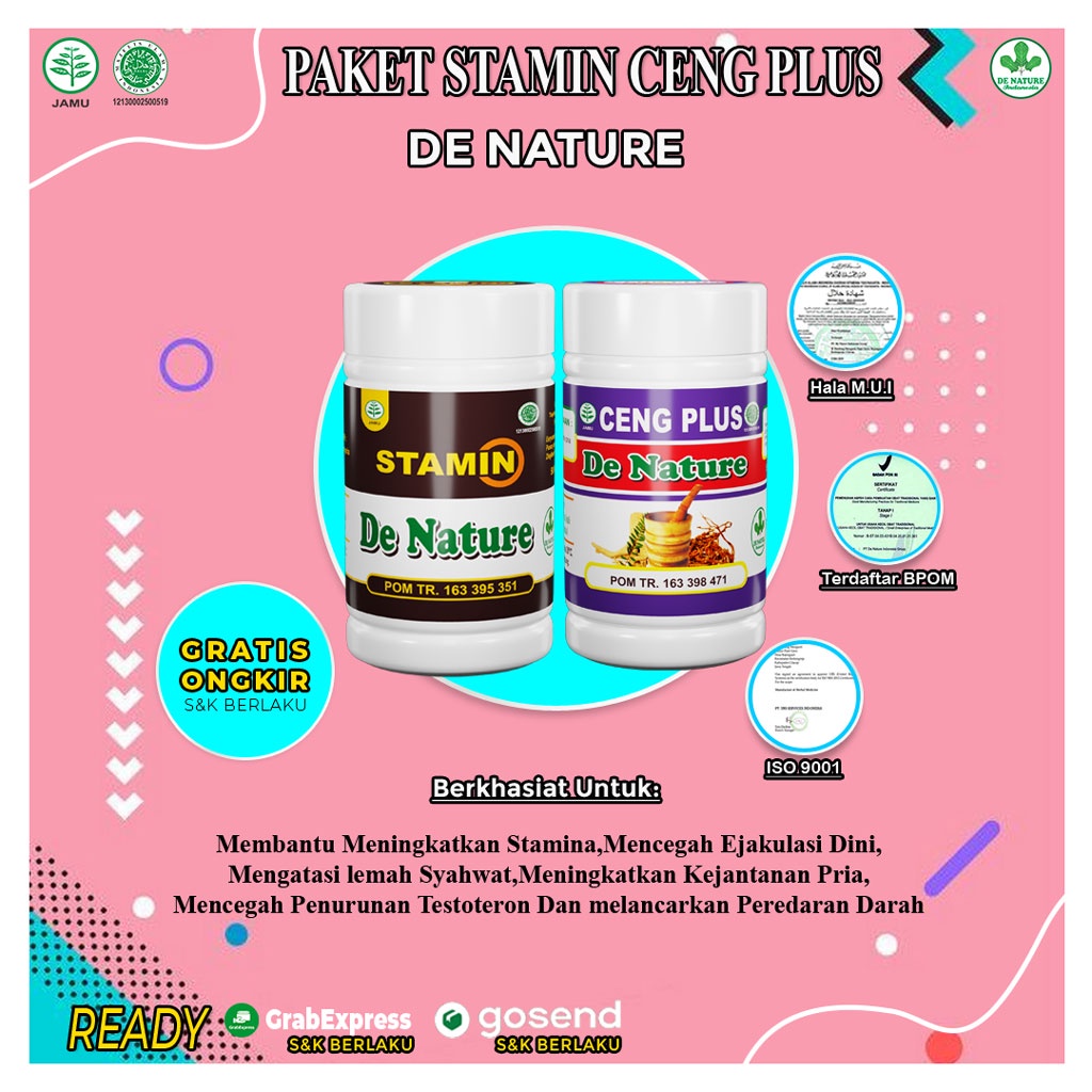 Herbal Ceng Plus Stamin Obat Setamina Obat Ejakulasi Dini Lemah Syahwat De Nature