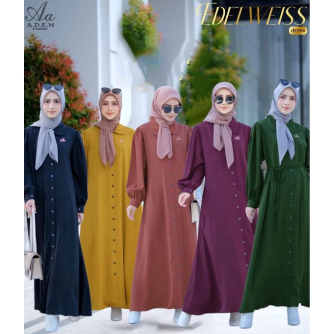 Gamis Dewasa Edelweis Dress by Aden Hijab