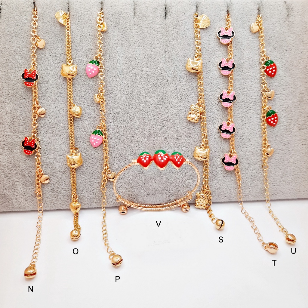 Gelang Anak Fashion Hello Kitty Warna Emas Xuping - BB317