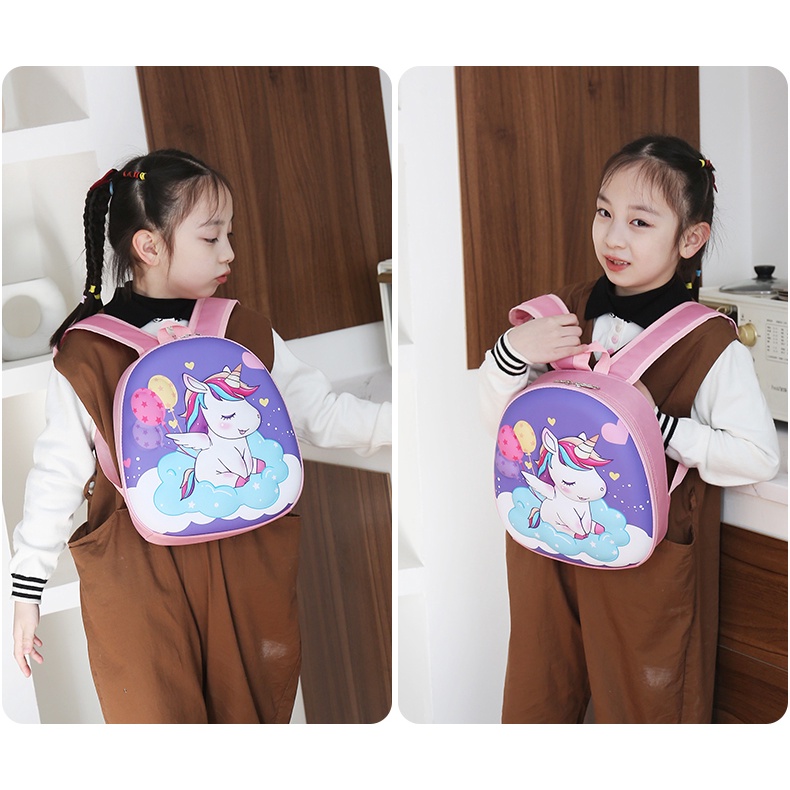 [MTOYS] Tas Ransel Anak Sekolah Anti Penyok Karakter Timbul 6D Tas Telur Series 2 Kualitas Import Premium -M0239