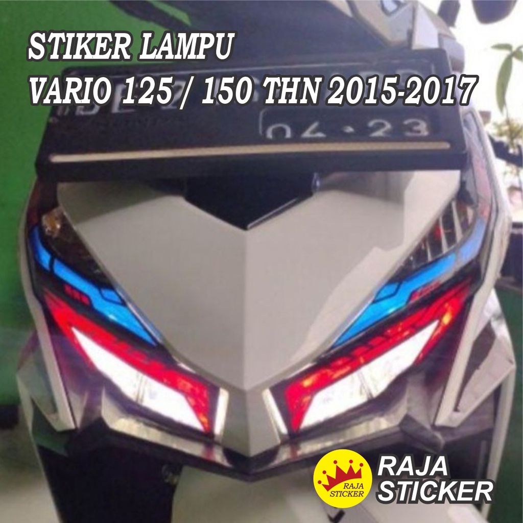 STICKER  LAMPU HEADLAMP MOTOR VARIO 2016 2017 SATU SET LENGKAP