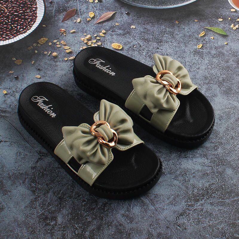 GROSIRTAS TG0421 Sandal Flat Wanita Import Motif H Bunga Jelly