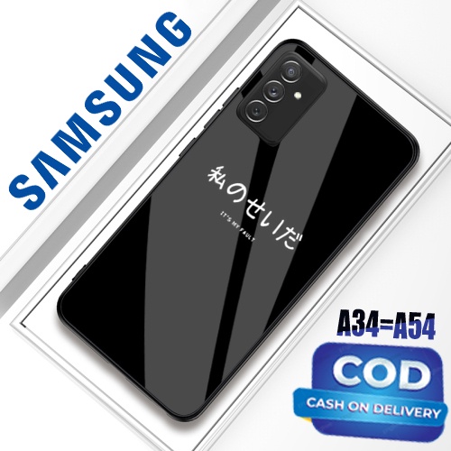 [GC01] Softcase Glass Kaca terbaru For  Samsung Galaxy  A34 5G - A54 5G 2023  [CAMERA PROTECT] Terbaru trendy  - kesing hp samsung A34 - softcase samsung  A54 - softcase hp samsung A34- silikon samsung  A54 - kesing hp murah - kesing hp samsung - case