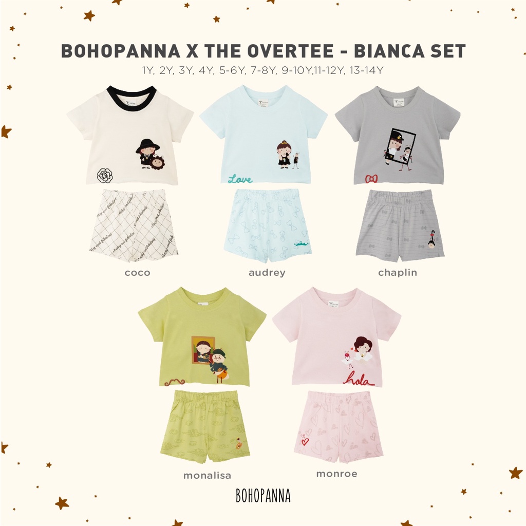 Bohopanna  x Overtee - Bianca Set / Setelan Anak Perempuan