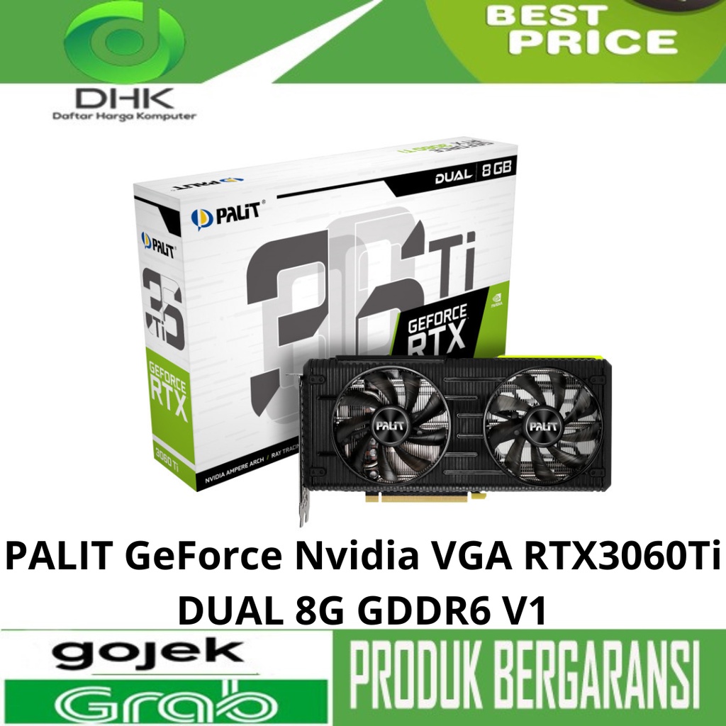PALIT GeForce Nvidia VGA RTX3060Ti DUAL 8G GDDR6 V1