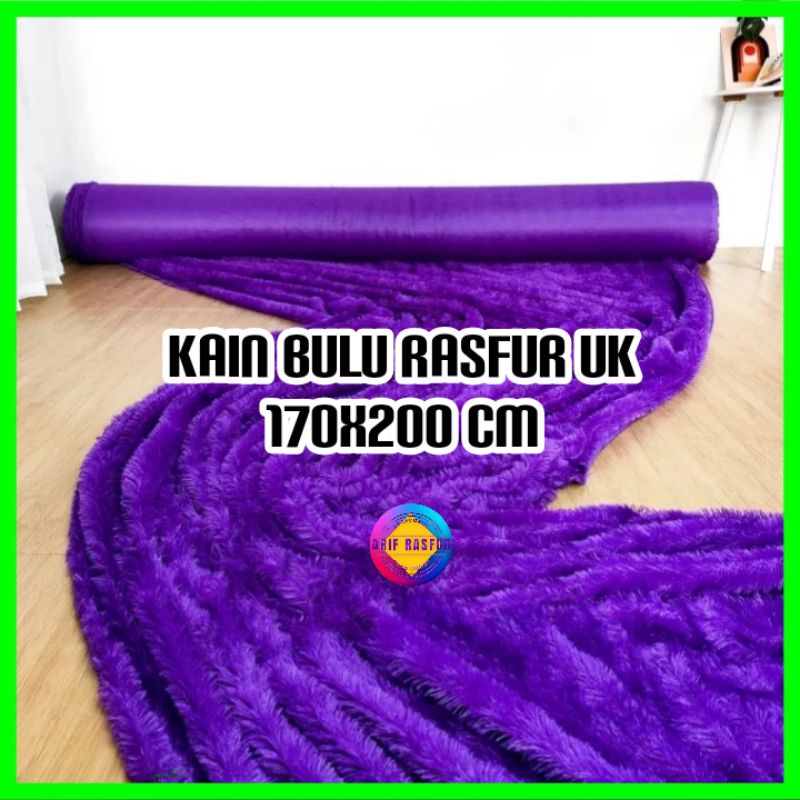 Kain Bulu Boneka Uk P 200 x L 170 Cm Bulu Lembut Kain Bahan Jahit Kain Bulu Rasfur Bulu Panjang Tida