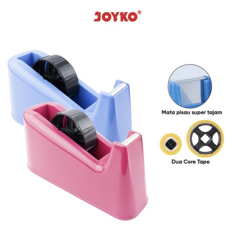 JOYKO - TAPE CUTTER DISPENSER / PEMOTONG PLAKBAN BESI PLASTIK - TAPE DISPENSER / PEMOTONG PITA PEREKAT TD - 103 / TC 107 / TD 09N / TD 2