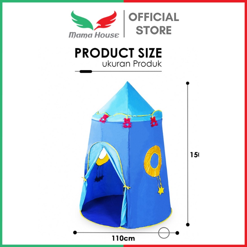 [MH] Tenda Mainan Anak Castle Tinggi Model Mongolian Tenda Portable