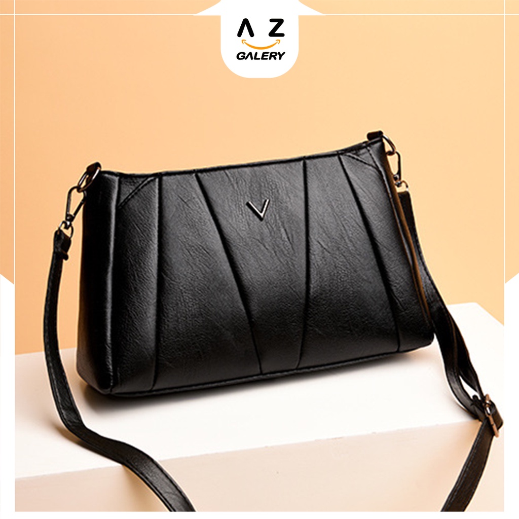 TAS SELEMPANG WANITA Sling Bag Slempang Murah Bahan Import Grosir COD Clutch Shoulder Azgalery T174