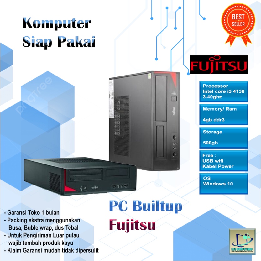 Cpu Komputer Pc desktop Siap Pakai Core i3 4130 ram 4gb hardisk 500gb sudah bisa internetan