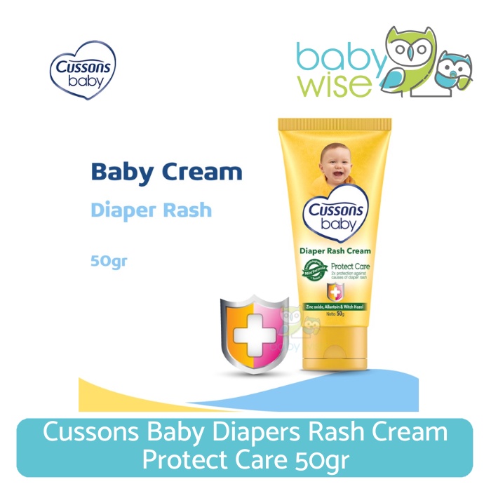 Cussons Baby Diapers Rash Cream Protect Care 50gr - Krim Bayi Anti Ruam Popok