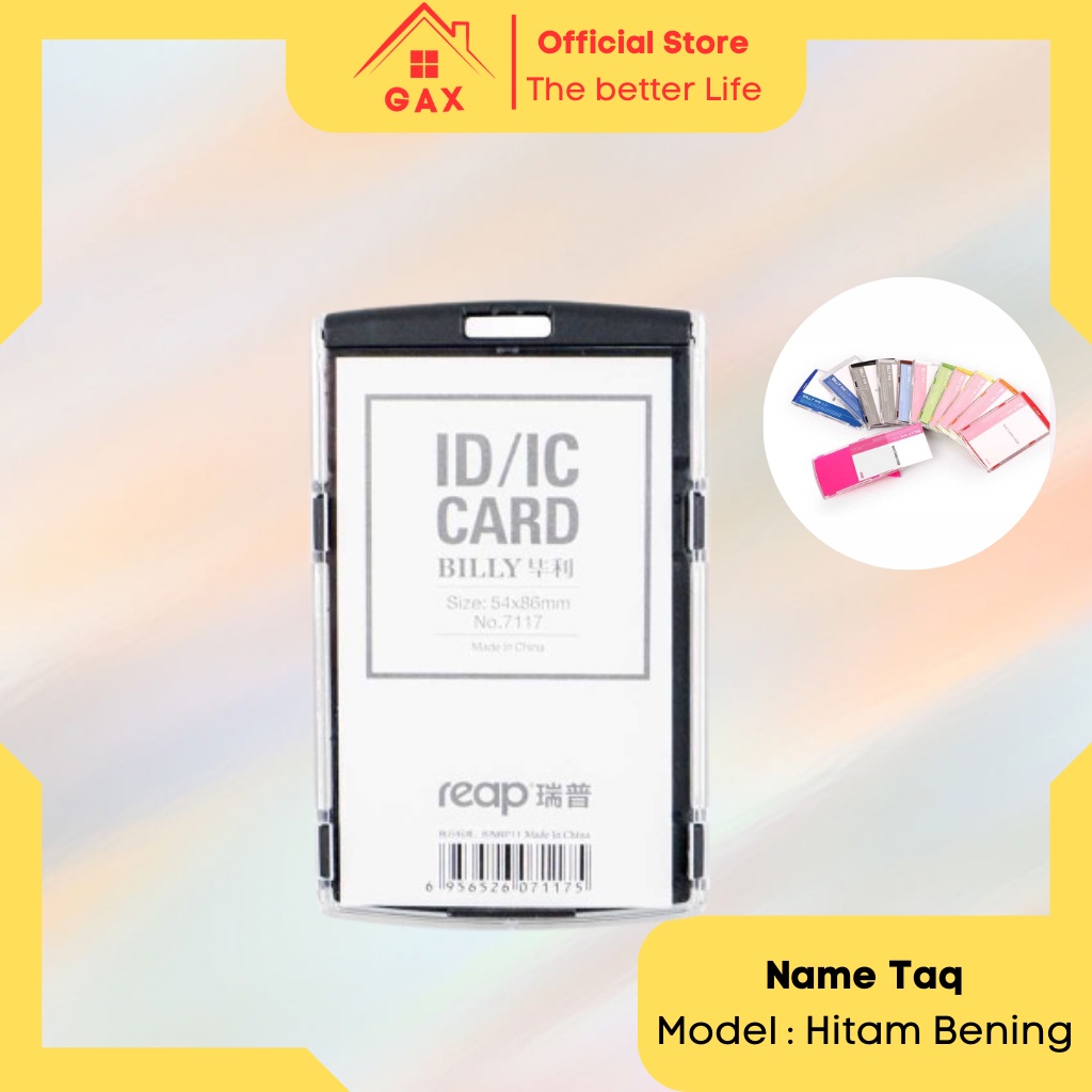 

Name Tag ID CARD Pelindung Kartu Pengenal Akrilik Acrylic Model Vertical Murah