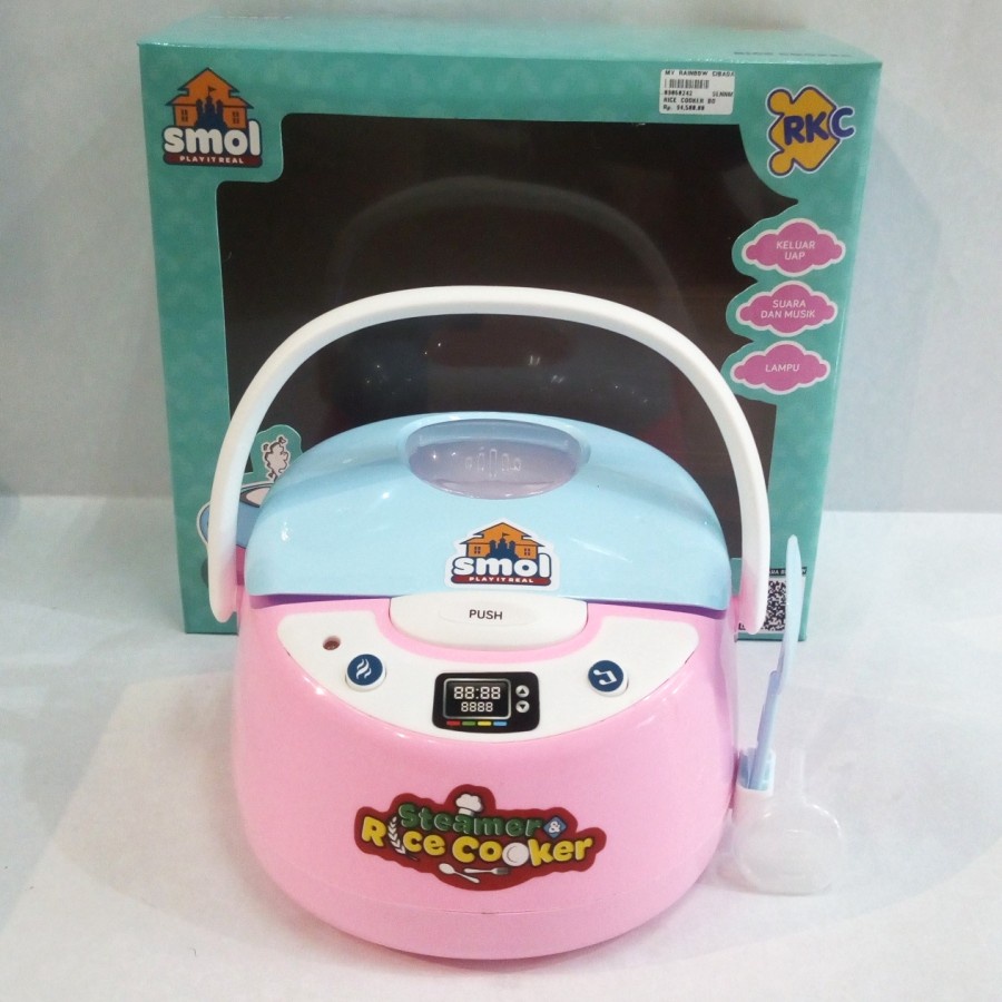 Mainan Anak RICE COOKER Masak Masakan Bisa Keluar Asap /kado mainan anak /mainan pretendplay /mainan anak cewek cowok 1 2 3 4 5 6 7 thn