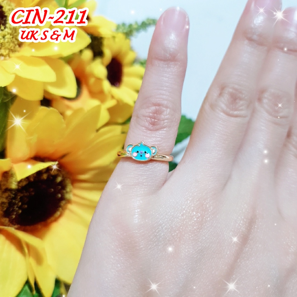 CINCIN ANAK MOTIF BT21/LOL/UNICORN KARTUN XUPING ANTI ALERGI