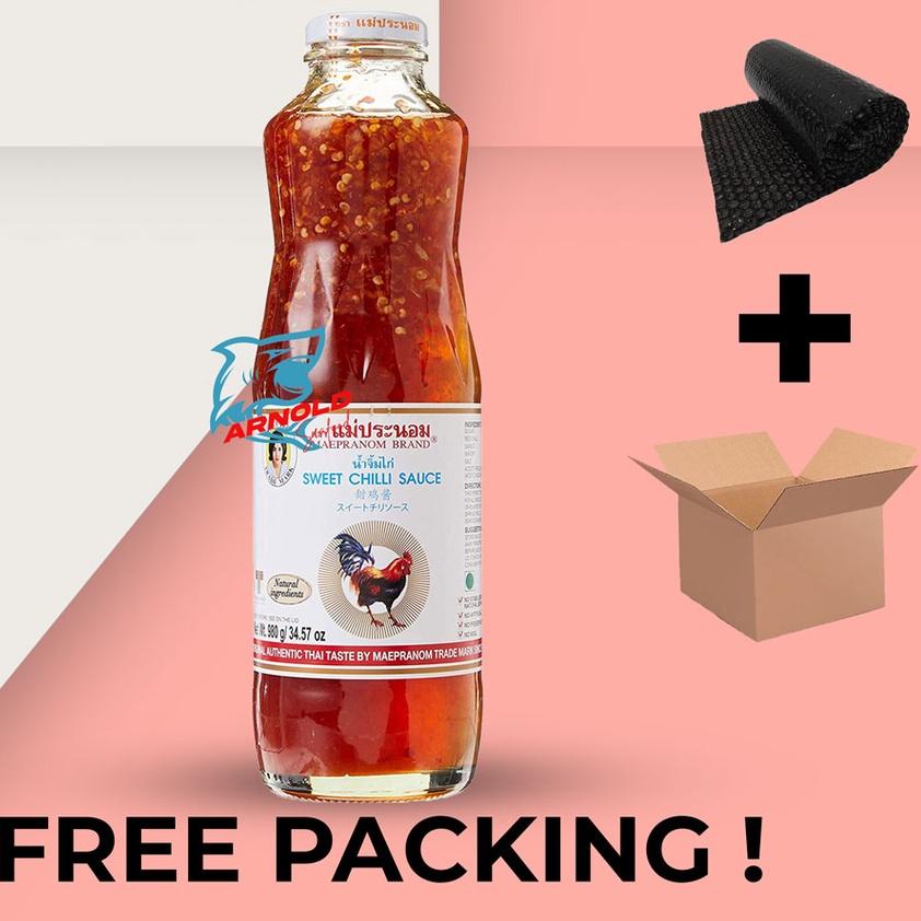

♥ Maepranom Sweet Chili Sauce 980 gr Thailand Brand Saus Chilli Thai Sauce ➮