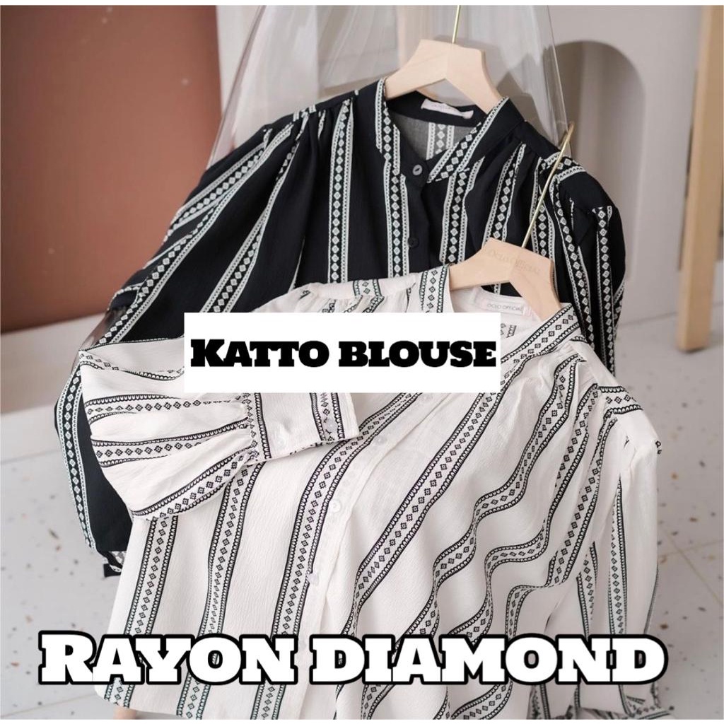 GFS KATTO BLOUSE OVERSIZE RAYON DIAMOND