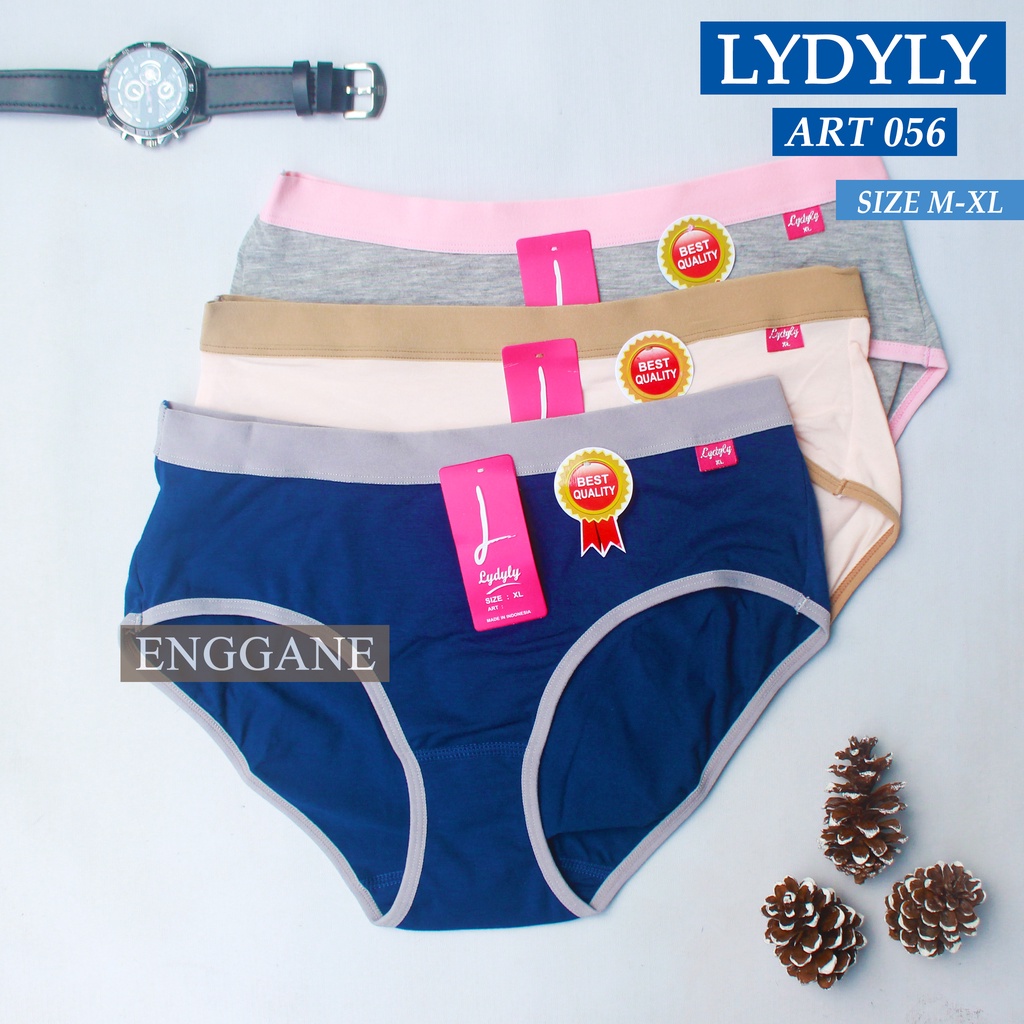 [ 3pc ]   CD Lydyly 056 | Celana Dalam Wanita Dewasa Karet Lebar | CD  Wanita | Pakaian Dalam