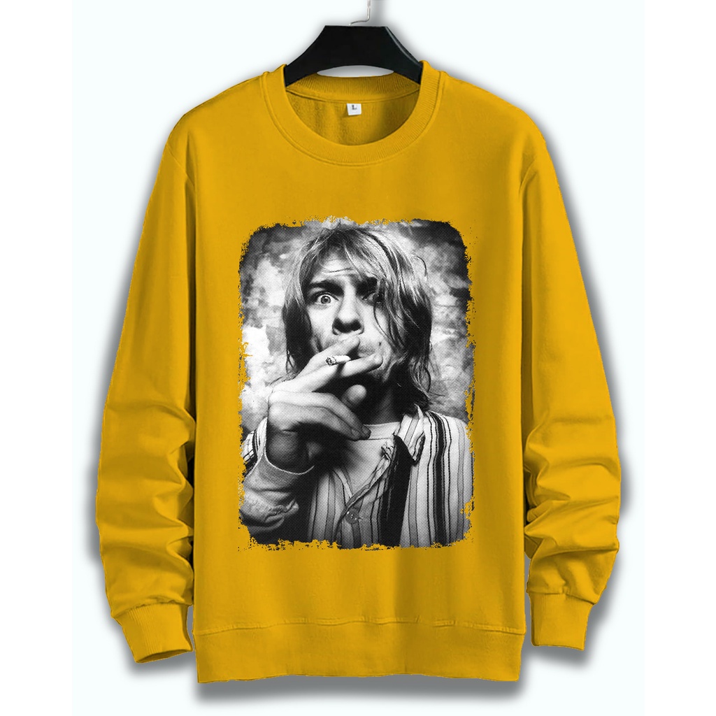 SWEATER UNISEX KURT COBAIN PRIA DAN WANITA SWEATER JUMBO