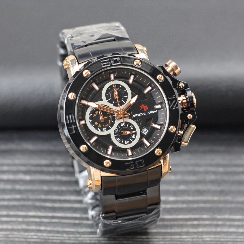 BEST SELLER JAM TANGAN PRIA SPECIAL ARMY CHRONO ON X170 TALI RUBBER BULAT KOTAK DM 4.6CM FREE BOX &amp; BATERAI || JAM TANGAN FASHION PRIA JAM TANGAN COWOK MURAH