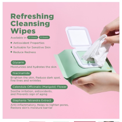 Luxcrime Refreshing Cleansing Wipes 10 Sheets