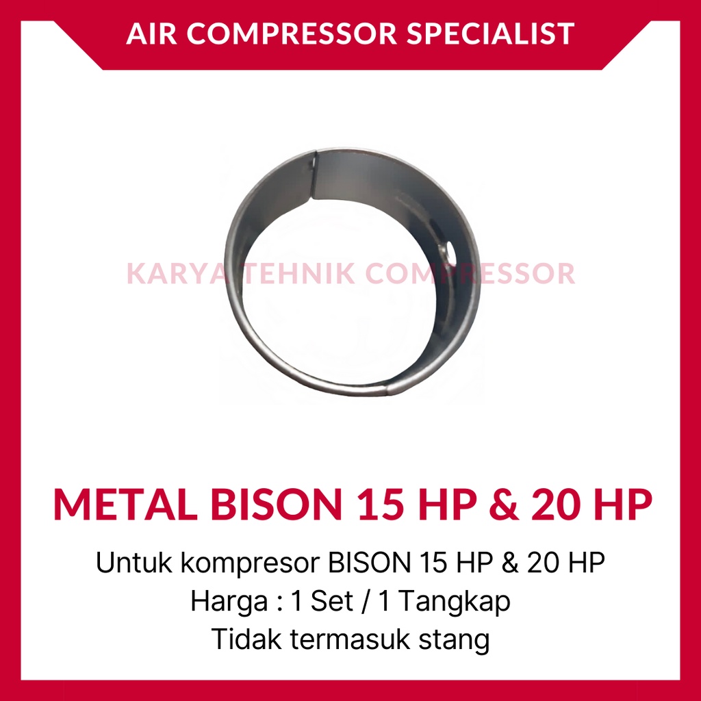 Metal Stang Piston Seher Kompresor Udara BISON 15 HP & 20 HP Crank Pin Metal BISON 15 HP & 20 HP