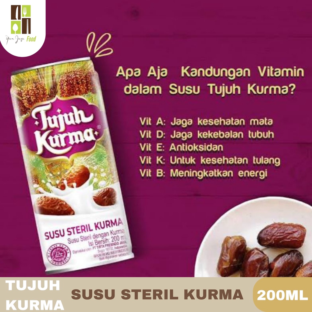 Tujuh Kurma Susu Steril Kurma /Susu Sari Kurma 200ml