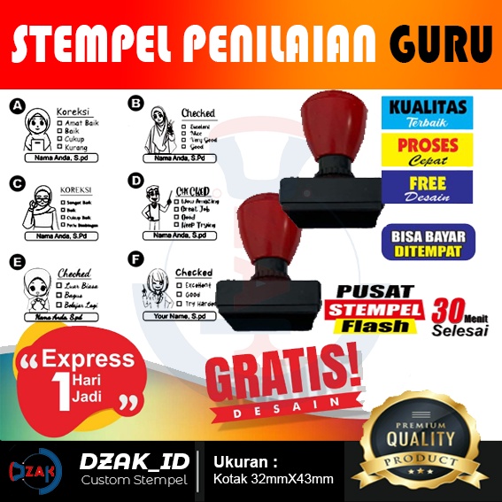 

Stempel Nilai Guru Penilaian Checked Reward Stempel Flash Otomtais Penilaian Guru