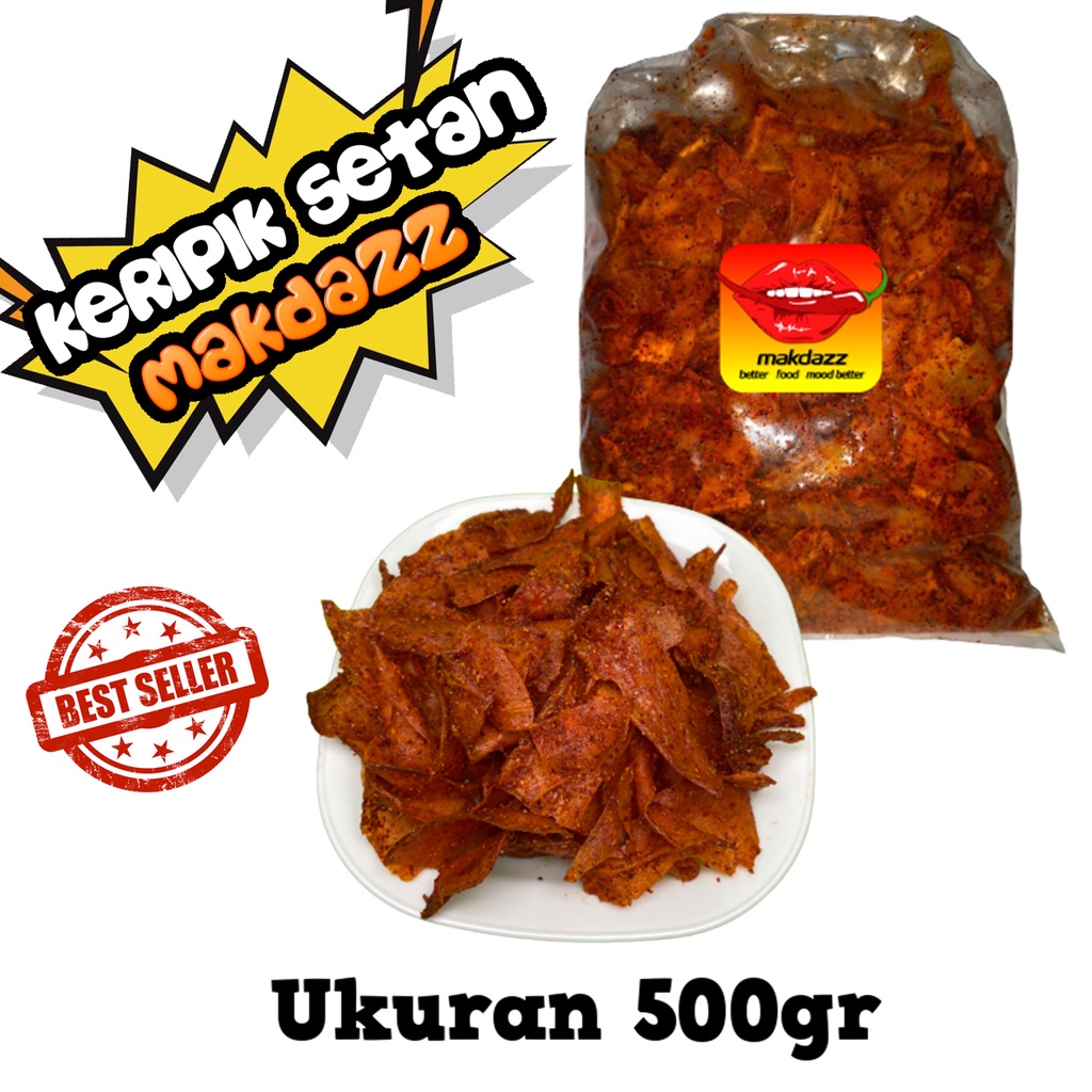 

Keripik Setan Kripset Keripik Singkong 500gr