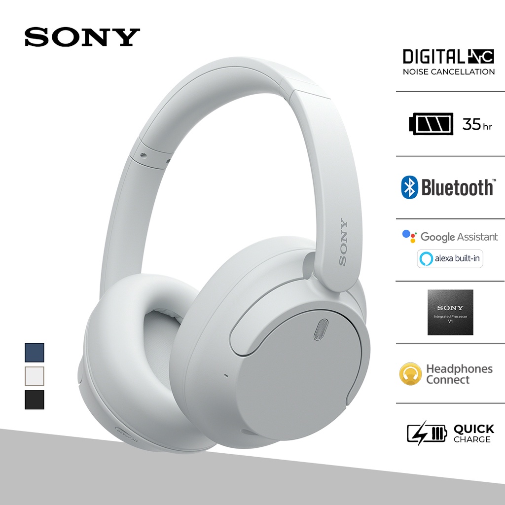 Sony Headphone Nirkabel WH-CH720N - White