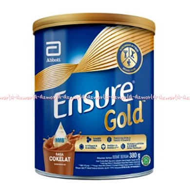 Ensure Gold Rasa Coklat Vanila 380gr Serat Pangan Susu Ensur Cokelat Vanilla Putih Kaleng Susu Bubuk 380 gram