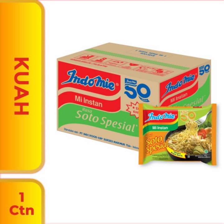 

Mie Instan Indomie Kuah Soto Special 75 Gram 1 Carton