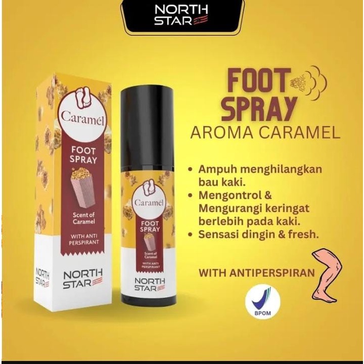 North star Footspray Parfum - Bundling Northstar - Footspray Parfum Pengharum Sepatu dan Tas - Penghilang Bakteri dan Penyebab Bau Tidak sedap