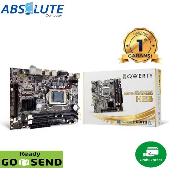 MB Qwerty H55M DDR3 Intel i3 i5 i7 530 540 550 650 660 970 980 H55 NEW